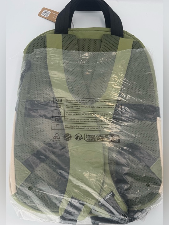 BAGSMART Paz 23L Travel Backpack Green Quilted Laptop Carry On Bag NWT main image 5
